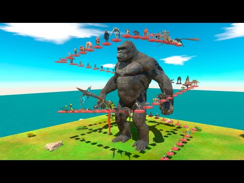 Deadly FPS Parkour Around King Kong - Animal Revolt Battle Simulator