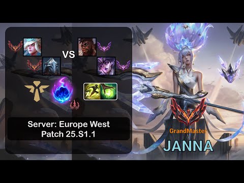 Janna Support + Viktor vs K'Sante + Syndra - EUW GrandMaster - Patch 25.S1.1