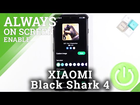 How to Change Always on Display Theme on XIAOMI Black Shark 4  - Customize AOD