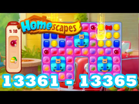 Homescapes Level 13361 - 13365 HD 3 - match puzzle Gameplay | android | IOS | 13362 | 13363 | 13364