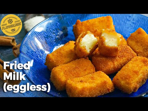 Fried Milk Recipe | Eggless Fried Milk | Leche Frita | Evening Snacks | Milk Recipes | Kids Snacks