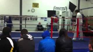 Craig McCarthy boxing in Paulstown rd1