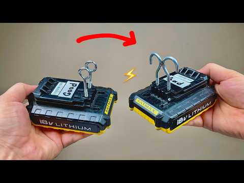🔥🔥Revive your lithium battery in just 2 minutes by inserting a SCREW into the socket