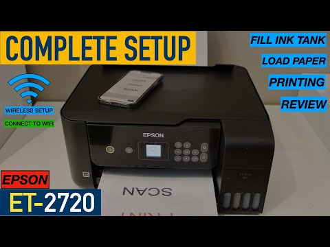 Thumbnail for Epson EcoTank ET-2720 Setup, Fill Ink tank, Load Paper, Wireless WiFi Setup, Printing review