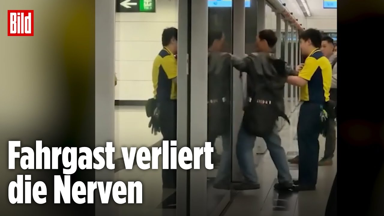 China: Betrunkener randaliert in der U-Bahn