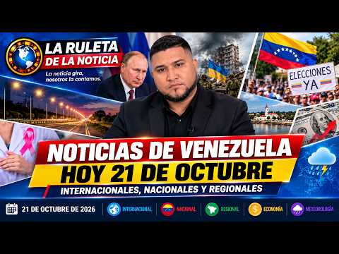 🔴 NOTICIAS DE VENEZUELA HOY 21 DE OCTUBRE | Rusia, Política, Delta Amacuro y Bolívar