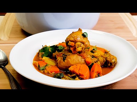 Make this Delicious One Pot Chicken Soup | Chicken , Sweet Potatoes and Carrots Stew