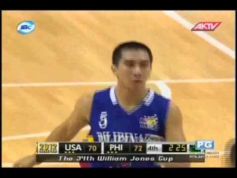 SMART GILAS VS USA 2012 JONES CUP