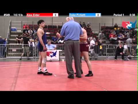 FILAJRFS: 74 KG / 163 lbs: Alex Elder (NWRTC) vs. Duke Pickett (Finger Lakes)