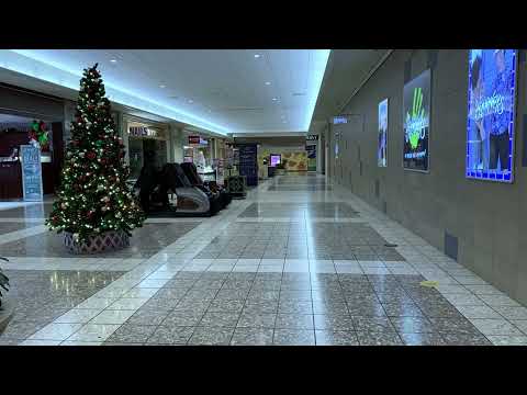christmas music but you're in an empty mall