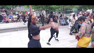 Drumming and dancing in Brooklyn!