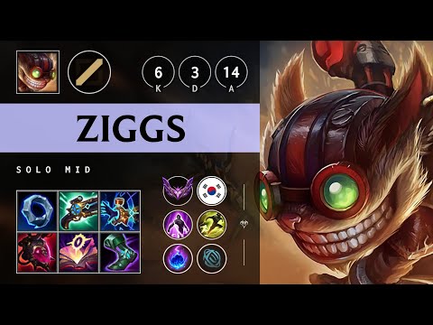 Ziggs Mid vs Yasuo - KR Master Patch 25.10