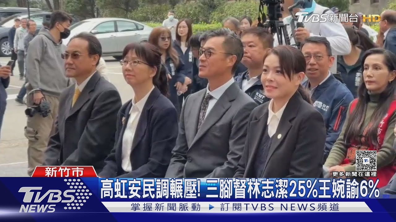 新竹市長民調出爐! 高虹安50%支持度大勝 林志潔28%