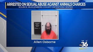 Man arrested on sexual abuse against animals charges