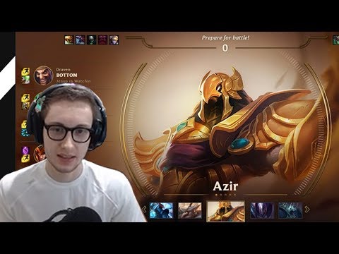 550. Bjergsen - Azir vs Syndra - Mid - November 5th, 2017 - Season 7 Patch 7.21