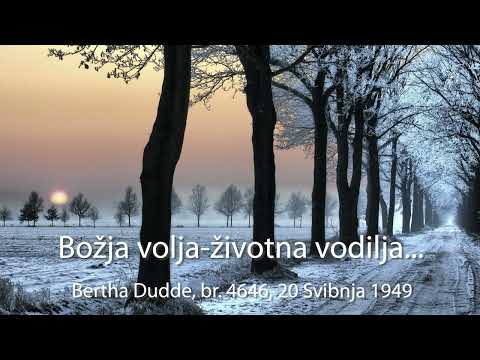 Bertha Dudde br. 4646 Božja volja-životna vodilja...