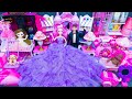 20 Minutes Satisfying With Unboxing Barbie Princess Bed Home Toilet Playset Review Toys