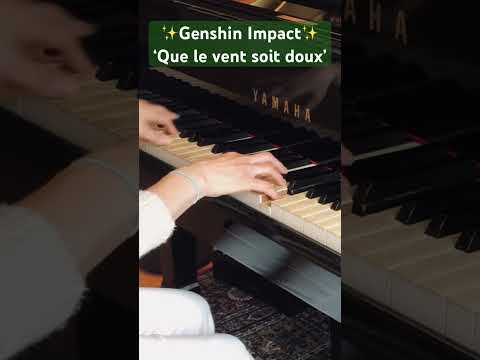 🎹Genshin Impact|Que le vent soit doux|Fountain of Belleau OST|柔風の喜願|Dimeng Yuan#shorts#原神#piano