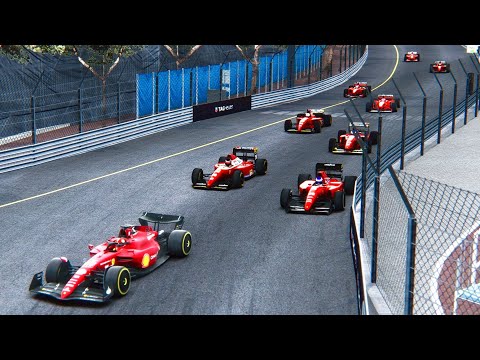 Ferrari F1 2022 vs Ferrari F1 90s at Monaco GP