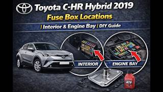 Toyota C-HR Hybrid 2019 Fuse Box Locations | Interior & Engine Bay | DIY Guide