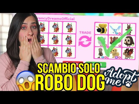 SCAMBIO solo ROBO DOG con PET LEGGENDARI 🐶 Roblox ADOPT ME ITA By FrancyDreams
