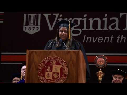 Graduate Commencement speaker Liselle Joseph believes in Virginia Tech's motto
