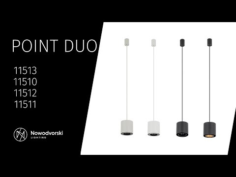 Підвісний світильник, люстра Nowodvorski 11511 Point Duo Zwis GU10 1x10W IP20 Чорний