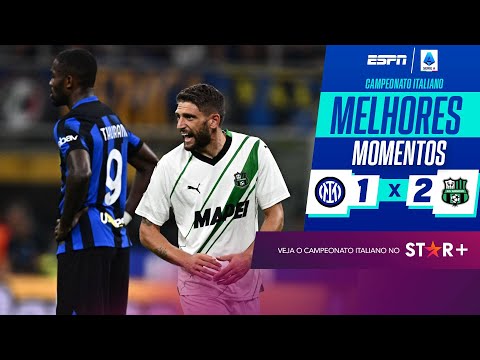 Gols e lances de Internazionale x Sassuolo