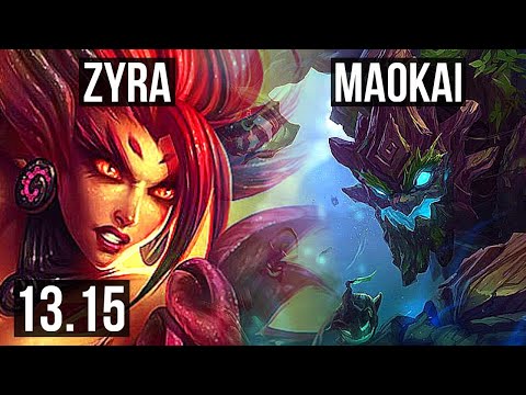 ZYRA & Twitch vs MAOKAI & Kai'Sa (SUP) | 4/1/18, 2.5M mastery, 700+ games | EUW Master | 13.15