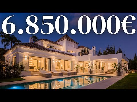 BRAND NEW: Touring A Sophisticated Marbella Villa with Contemporary Interior Design on three floors!