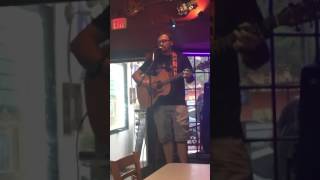 Zach Kafel open mic at Tempo in Saint Augustine. Mercenary Song written by Steve Earle