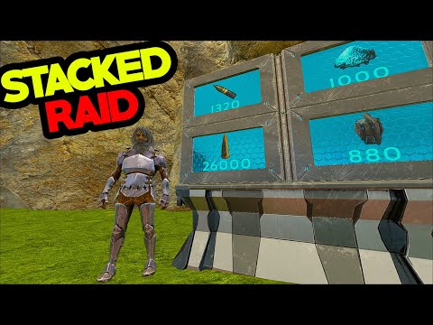 We Raided A Small STACKED Base In ARK (Small Tribes)