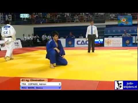 Judo 2012 European Championships Cadets Bar: Copado (FRA) - Mark (ROU) [-81kg]