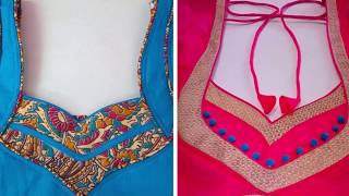 Blouse neck designs cutting and stitching in marathi