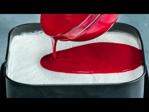 Hausfrauen sollten dieses Rezept aufschreiben - Himbeerkuchen ohne backen