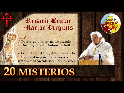 ➕SANTO ROSARIO COMPLETO (en latín) con el Papa Benedicto XVI - LAUS DEO!!!