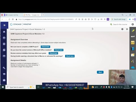 Sam Capstone Project A Excel Modules 1-3