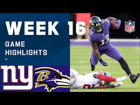 Giants vs. Ravens Week 16 Highlights | NFL 2020