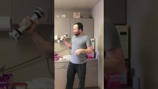 Bend over Bob demonstrates the shake weight!!!!!