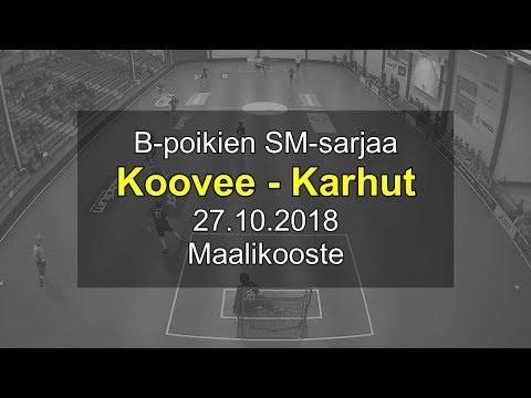 B-pojat SM-sarja 2018 / Koovee - Karhut / Maalikooste