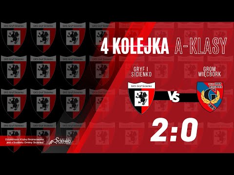Skrót meczu Gryf Sicienko - Grom Więcbork 2:0