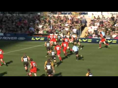 Northampton Saints v Saracens - 2011-12 LV= Anglo-Welsh Cup Round 1 - highlights