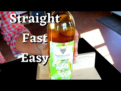 How to hand Label Wine: Easy and Straight from a small winery.