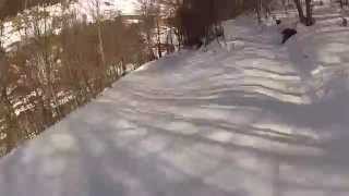 preview picture of video 'Snowboard à Barèges - piste Prés'