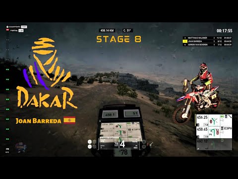 DAKAR STAGE 8 MOTO COMPETITOR DIFFICULTY JOAN BARREDA PC KEYBOARD 2022 GAME PLAY