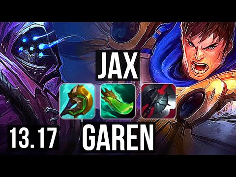 JAX vs GAREN (TOP) | 6 solo kills, 1000+ games, 1.1M mastery | NA Master | 13.17