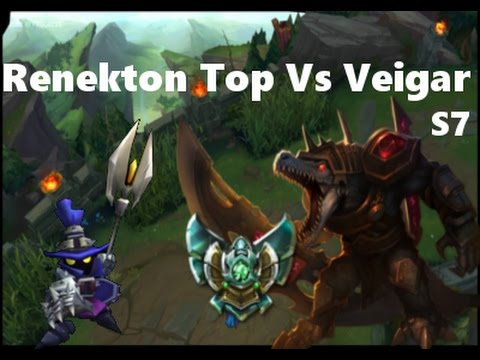 Lol Ranked Top Renekton Vs Veigar Commentary S7
