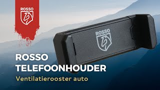 Rosso Universele Telefoonhouder Auto voor Ventilatierooster Zwart video