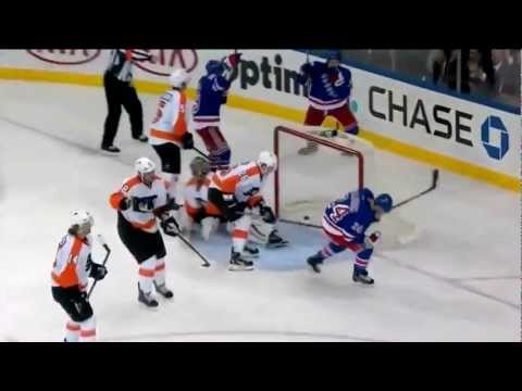 Nash To Callahan Goal vs Philadelphia Flyers 1/29/13
