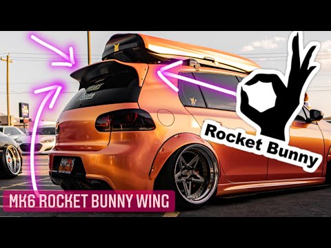 NEW ROCKET BUNNY WING FOR THE MK6 GOLF R!